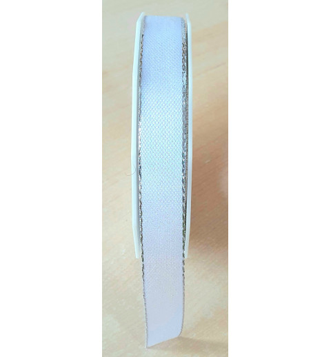 Dekoband weiss/irisierend