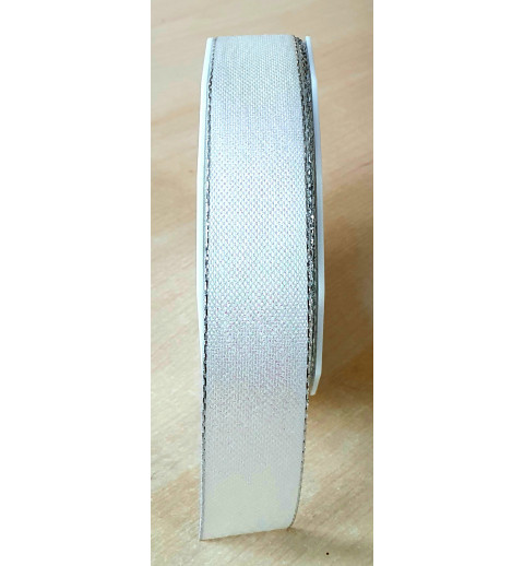 Dekoband weiss/irisierend