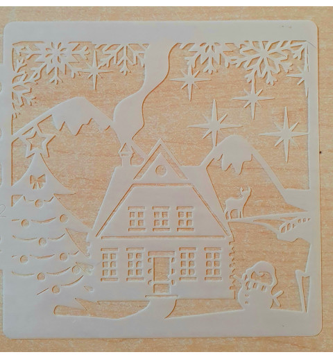 Schablone Haus