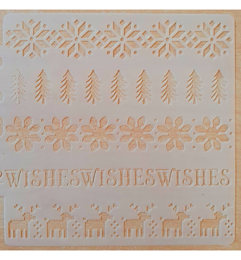 Schablone Wishes