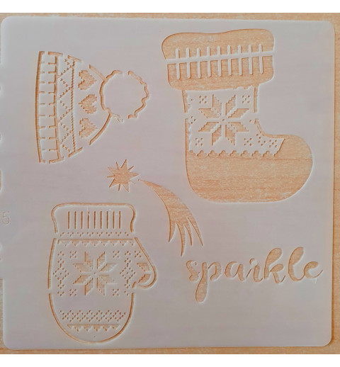 Schablone Handschuhe
