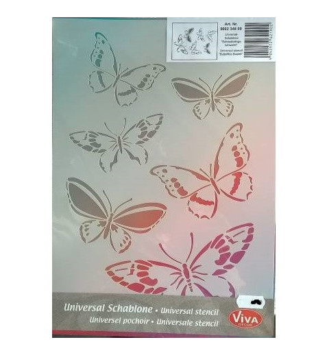 Schablone A4 Schmetterling 1