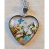 Kette mit Herz Cabochon Katze