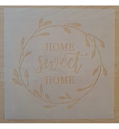 Schablone Home sweet Home
