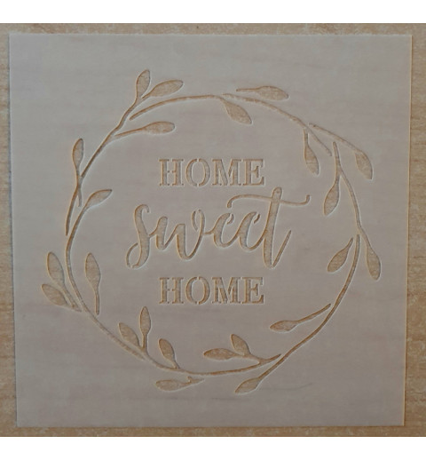 Schablone Home sweet Home