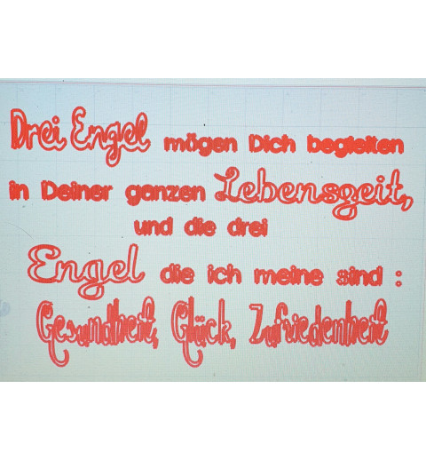 Schablone Drei Engel....
