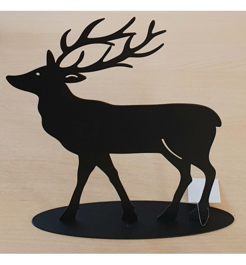 Metall Hirsch schwarz