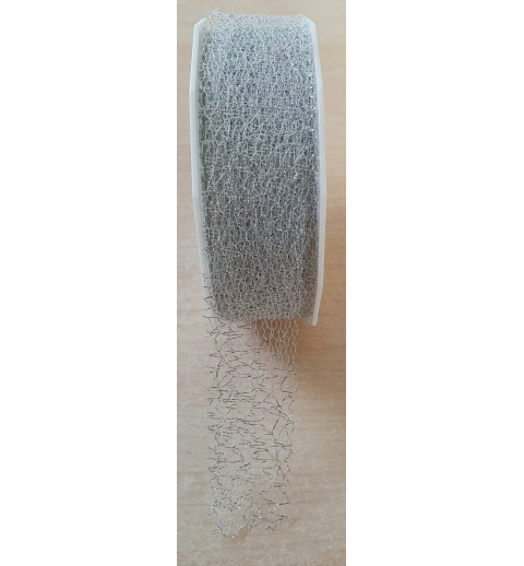 Dekoband metallic/silber