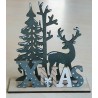 Holz Deko X-Mas
