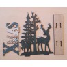 Holz Deko X-Mas