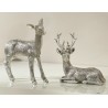 Reh Polyresin silber