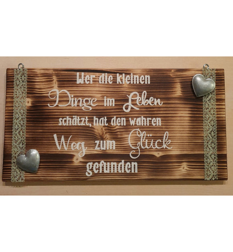 Schild kleine Dinge...