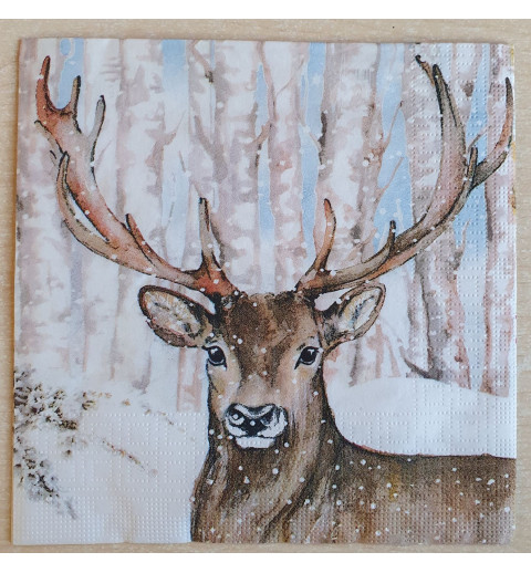 Serviette Hirsch