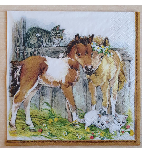 Serviette Fohlen