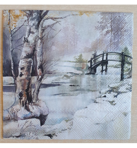 Serviette Brücke