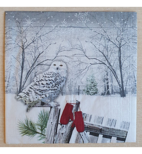 Serviette Eule