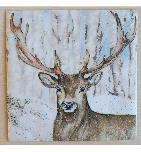 Serviette Hirsch