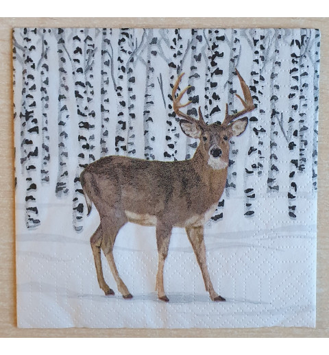 Serviette Hirsch