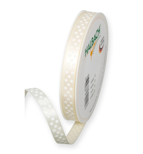 Dekoband Sterne creme