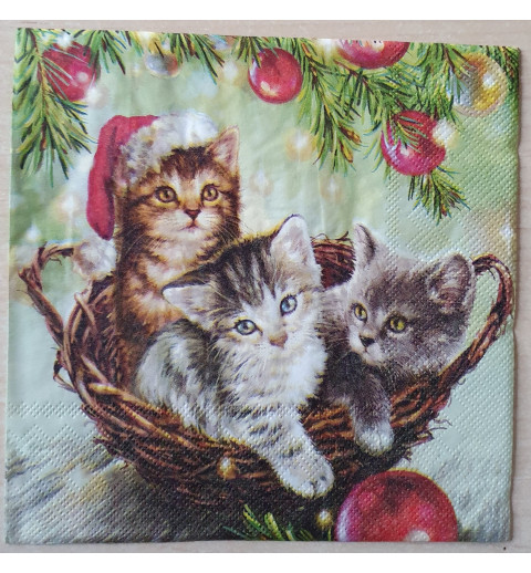 Serviette Katzen