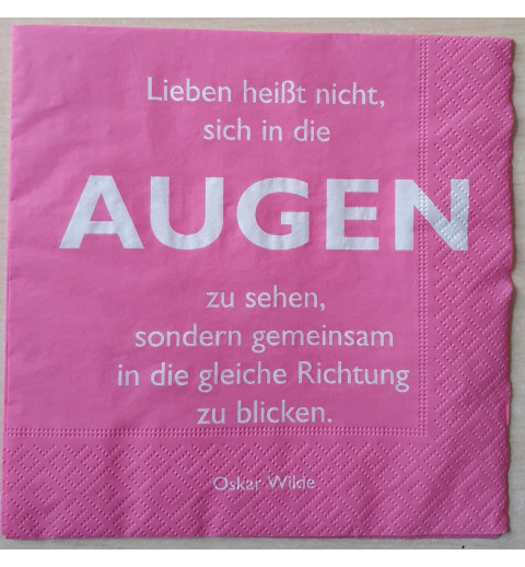 Serviette Augen....