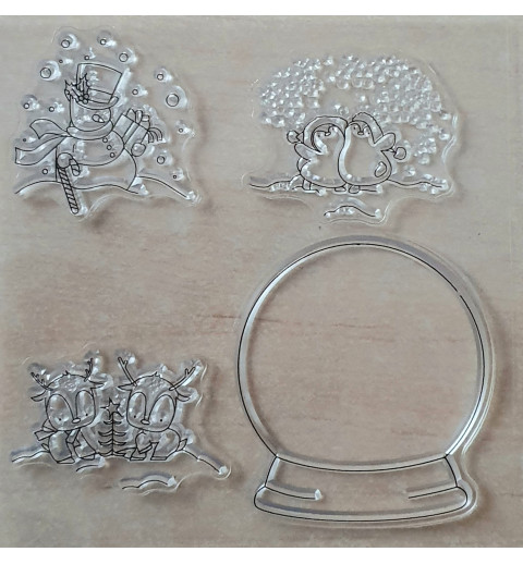 Clear Stamps Schneekugel
