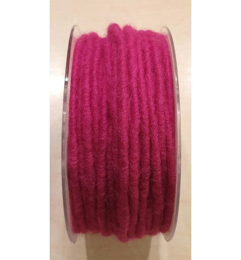 Wollfaden pink mit Draht