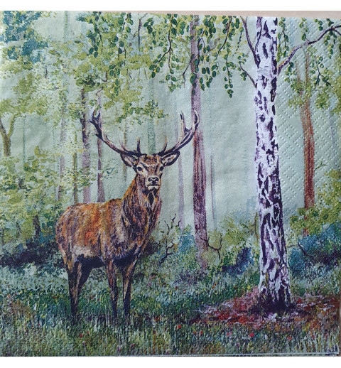 Serviette Hirsch
