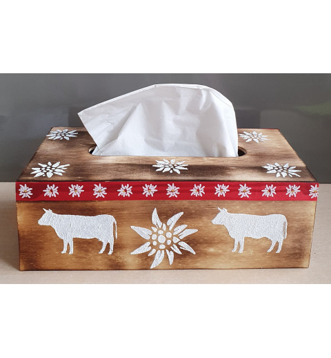 Kleenex Box Kühe rot