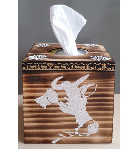 Kleenex Box Kuh/Edelweiss