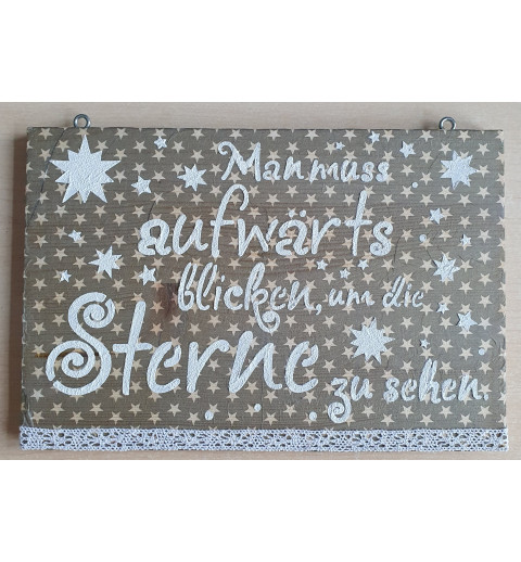 Schild Sterne....
