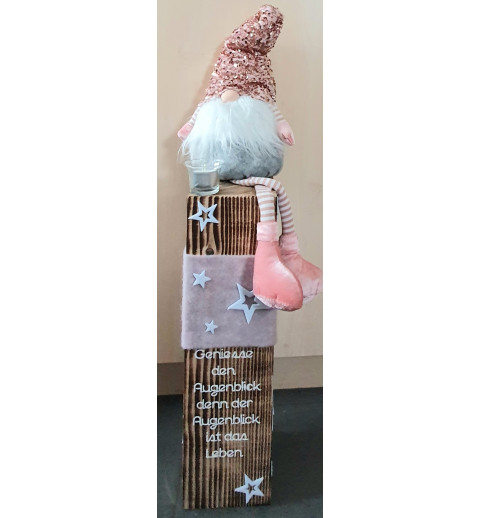 Balken mit Wichtel rosa