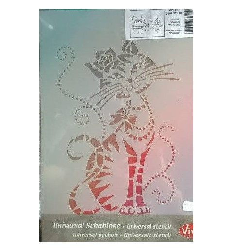 Schablone A4 Katze