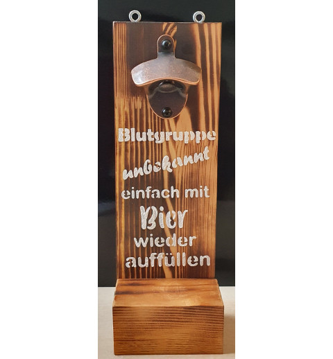 Getränkeöffner natur Blutgruppe....