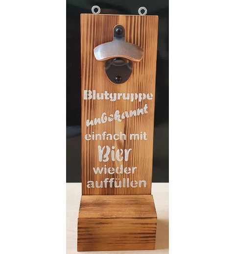 Getränkeöffner natur Blutgruppe....