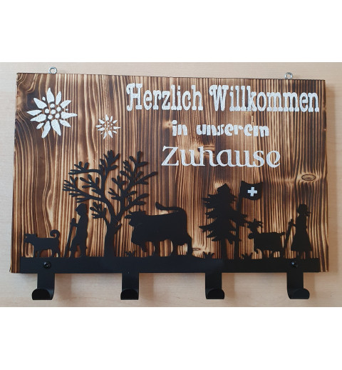Garderobe Alpaufzug natur Herzlich....