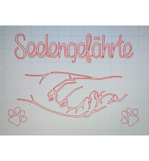 Schablone Seelengefährte