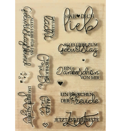 Clear Stamps Hab dich lieb.....