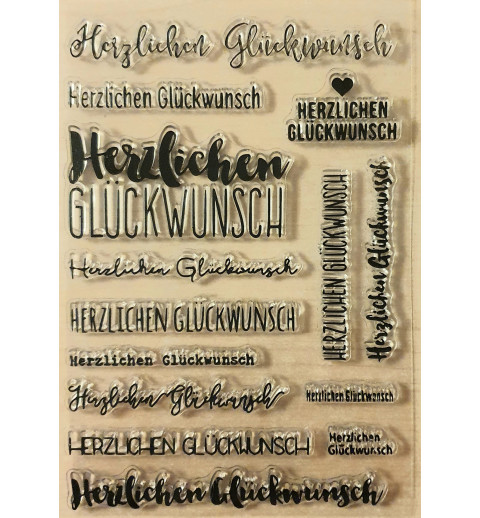 Clear Stamps Herzlichen Glückwunsch
