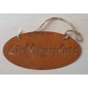 Metall Schild rost Lieblingsplatz