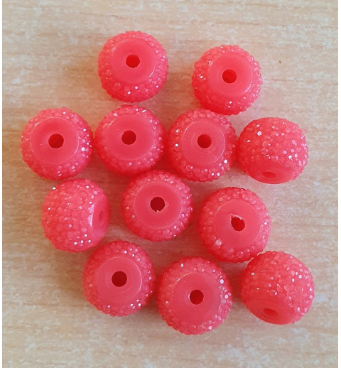 Sparkling Resin Perlen coralle
