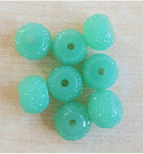 Sparkling Resin Perlen mint