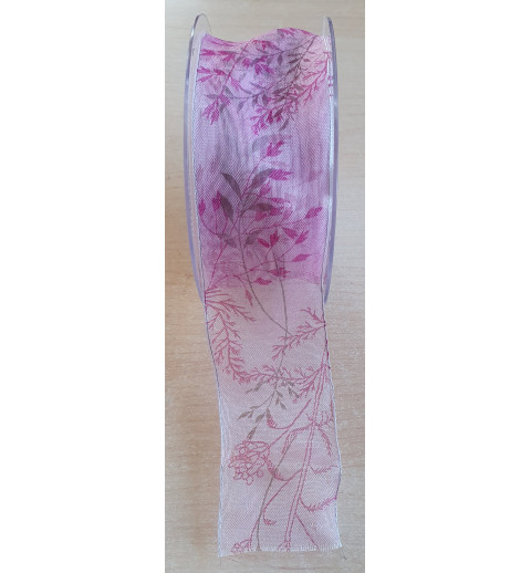 Dekoband Gräser rosa