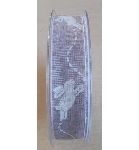 Dekoband Kaninchen taupe