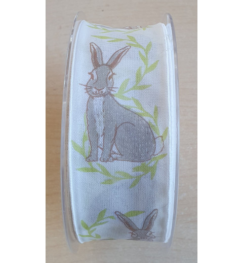 Dekoband Kaninchen weiss