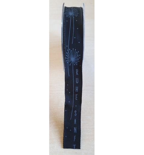 Dekoband schwarz Ruhe Sanft