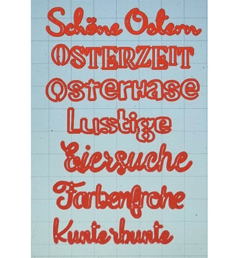 Schablone Osterzeit