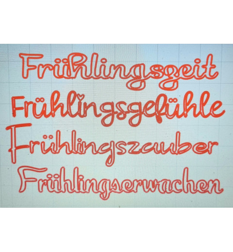 Schablone Frühlingszeit