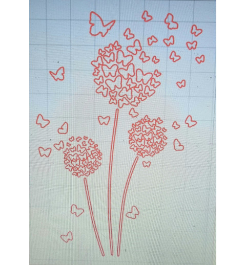 Schablone Pusteblume