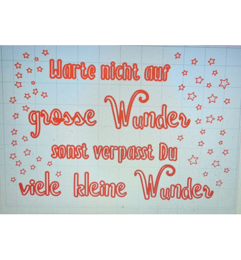 Schablone Wunder